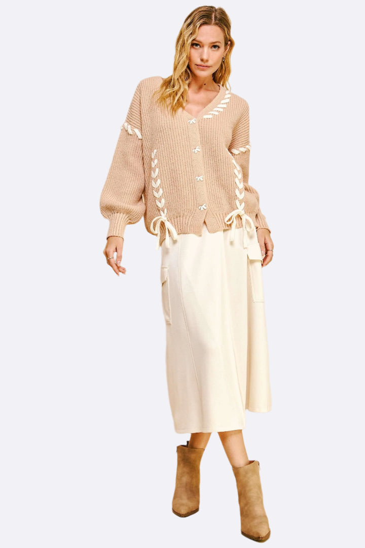 Ribbon Cardigan